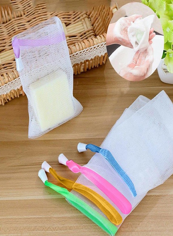 Lagincig 20PCS Soap Bag - Bar Soap Pouch Mesh Net with Drawstring Closure Foaming Body Drying Sock Holder for Shower - Image 2